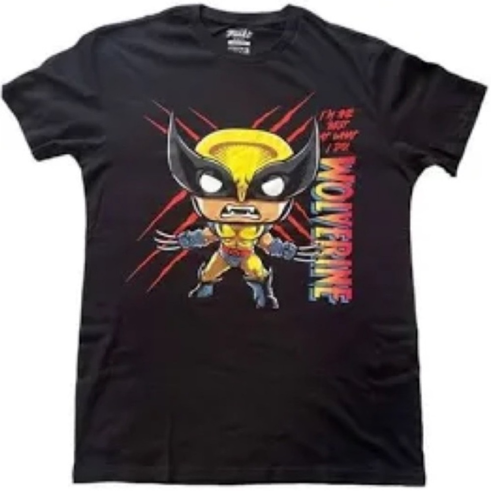 NWT! Marvel Wolverine Black and Yellow T-Shirt Size Large